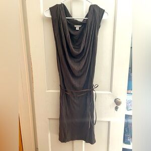 2-piece Garnet Hill dress w leather belt strap size XS
